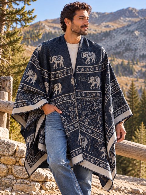 Not your ordinary layer. 🐘
The Navy & Ivory edition of **WOVEN WILD** is here to make a statement.
Striking elephant-inspired patterns, timeless colors, and a flowing silhouette that looks just as good on him as it does on her.
Different personalities. Same fearless style.
💙 Unisex | 140 × 77 cm
⚡ Limited quantities available
Your next favorite layer is one DM away.
#dashikilb #lebanon #trending #winter #poncho