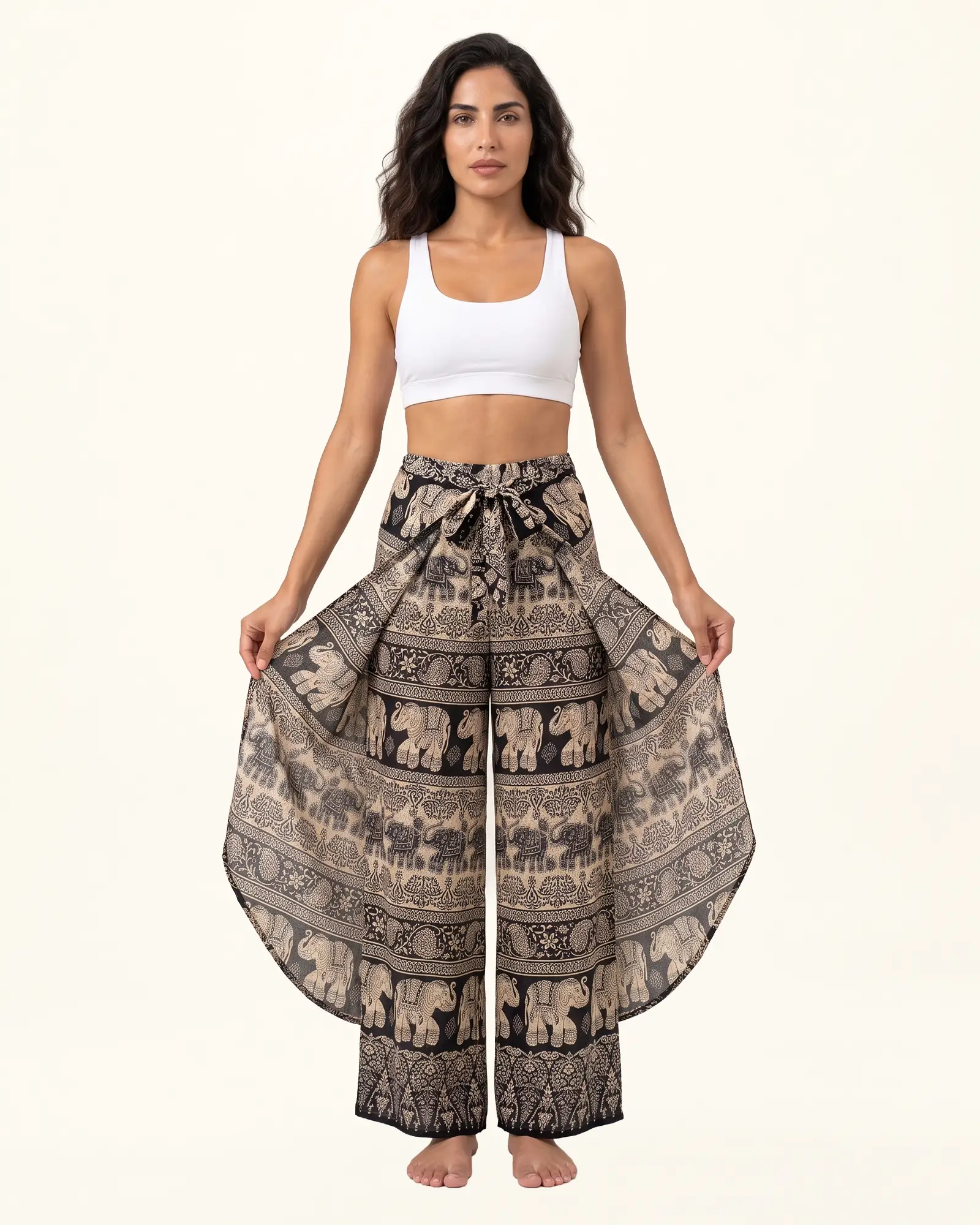 Elephant Tie-Wrap Pant